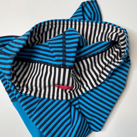 Lululemon Seawheeze Run Inspire Crop II W6F67S Striped Capri Leggings Size 6 - Picture 11 of 13